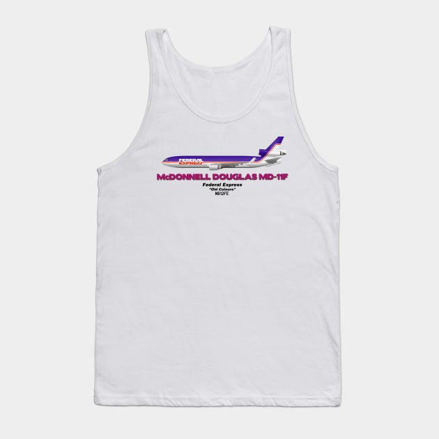 McDonnell Douglas MD-11F - Federal Express "Old Colours" Tank Top by TheArtofFlying